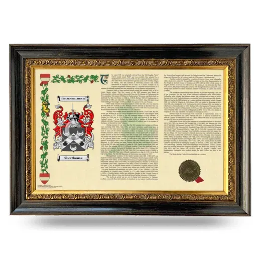 Shorthouse Armorial Landscape Framed - Heirloom