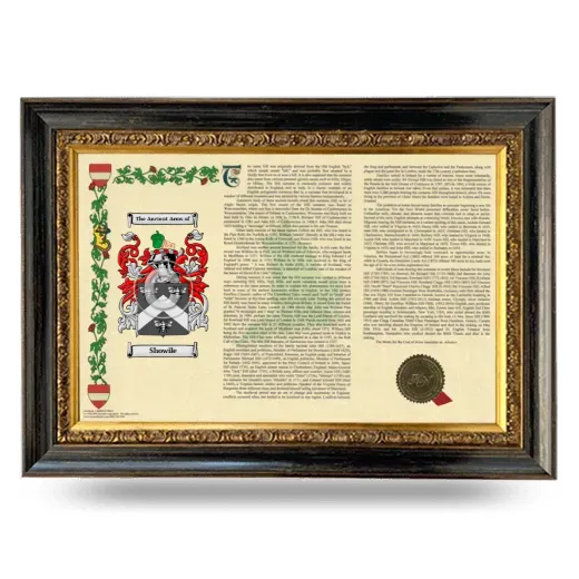 Showile Armorial Landscape Framed - Heirloom