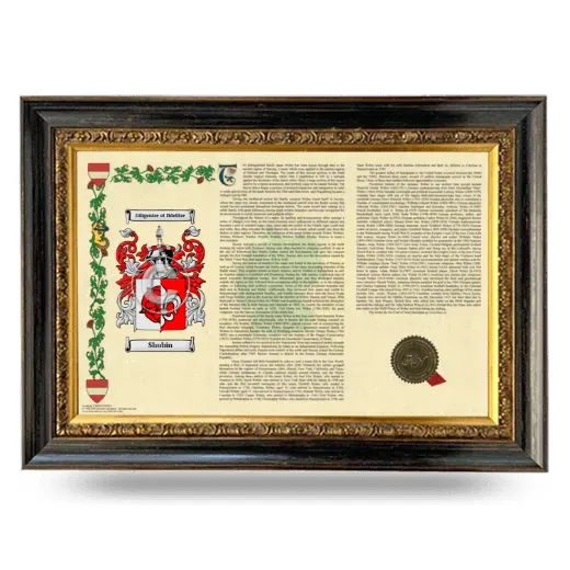 Shubin Armorial Landscape Framed - Heirloom