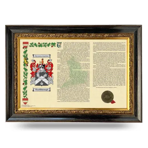 Shuckborough Armorial Landscape Framed - Heirloom