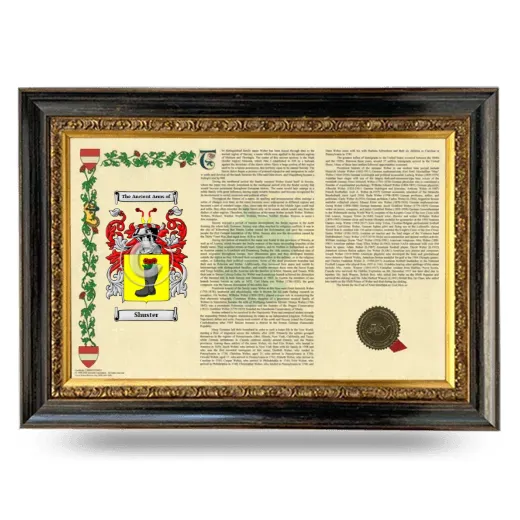 Shuster Armorial Landscape Framed - Heirloom
