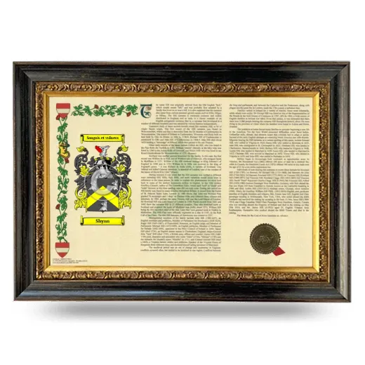 Shynn Armorial Landscape Framed - Heirloom