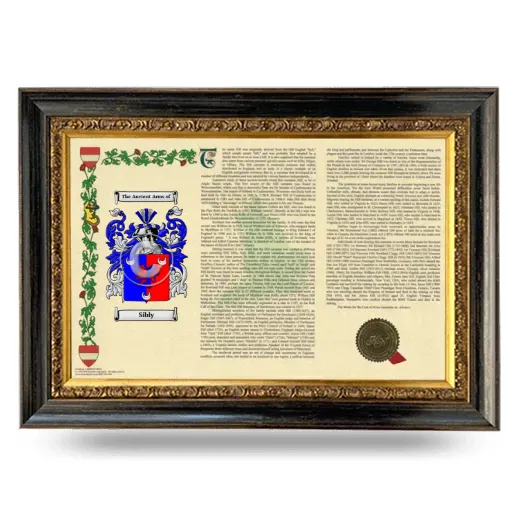 Sibly Armorial Landscape Framed - Heirloom