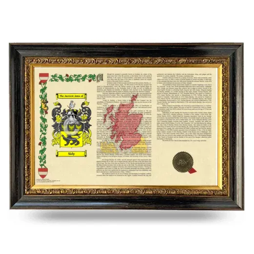 Sidy Armorial Landscape Framed - Heirloom