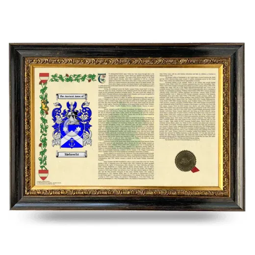 Siebrecht Armorial Landscape Framed - Heirloom