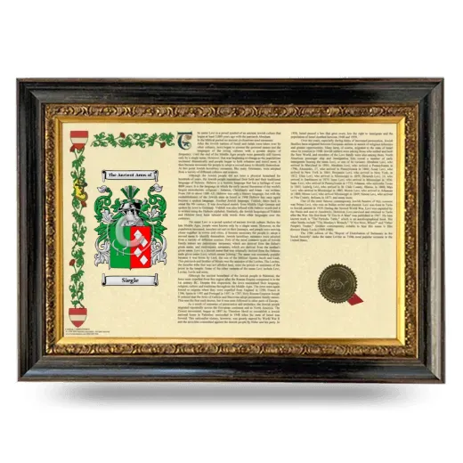 Siegle Armorial Landscape Framed - Heirloom