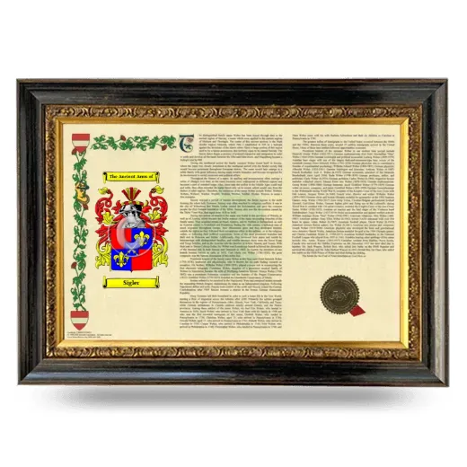 Sigler Armorial Landscape Framed - Heirloom