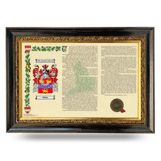 Siluer Armorial Landscape Framed - Heirloom