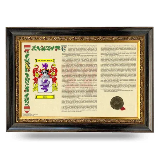 Silva Armorial Landscape Framed - Heirloom
