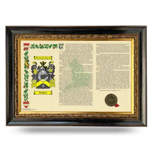 Simmers Armorial Landscape Framed - Heirloom