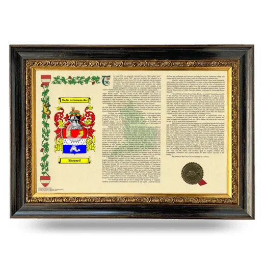 Sinyard Armorial Landscape Framed - Heirloom