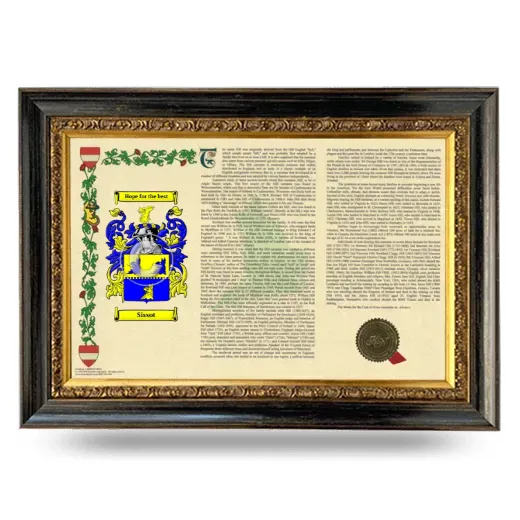 Sissot Armorial Landscape Framed - Heirloom