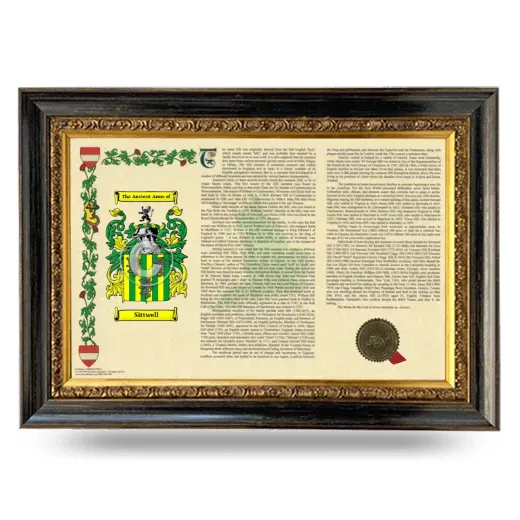 Sittwell Armorial Landscape Framed - Heirloom