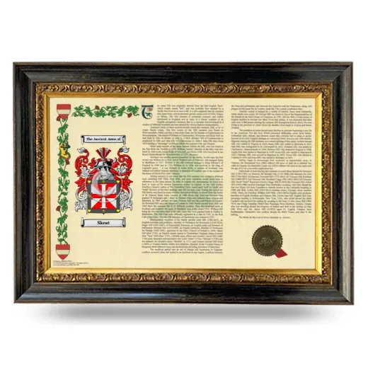 Skeat Armorial Landscape Framed - Heirloom