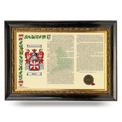 Skeets Armorial Landscape Framed - Heirloom