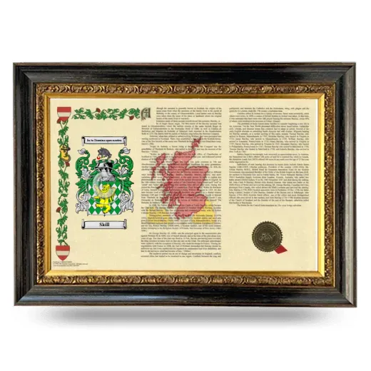 Skill Armorial Landscape Framed - Heirloom