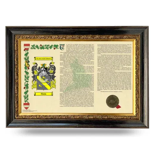 Slaon Armorial Landscape Framed - Heirloom
