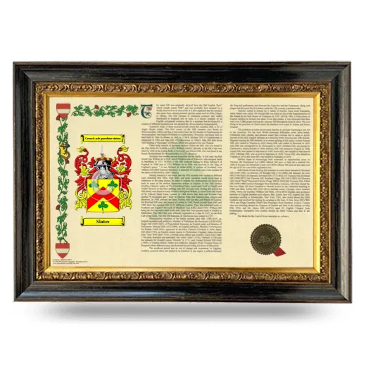 Slater Armorial Landscape Framed - Heirloom
