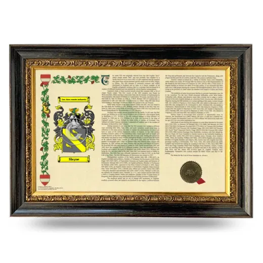 Slayne Armorial Landscape Framed - Heirloom