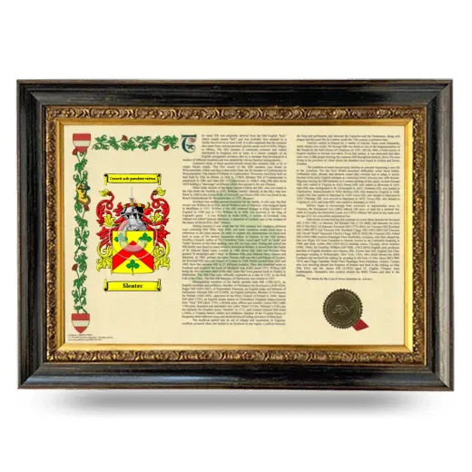 Sleater Armorial Landscape Framed - Heirloom
