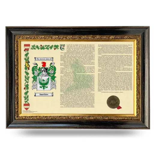 Smethies Armorial Landscape Framed - Heirloom