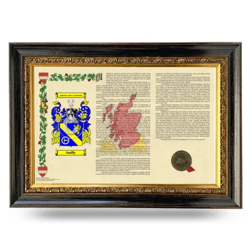Smilly Armorial Landscape Framed - Heirloom