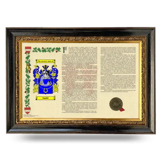 Smith' Armorial Landscape Framed - Heirloom
