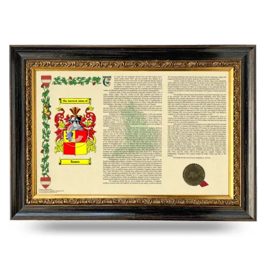 Soars Armorial Landscape Framed - Heirloom