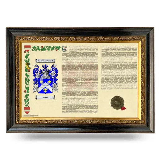 Sobel Armorial Landscape Framed - Heirloom