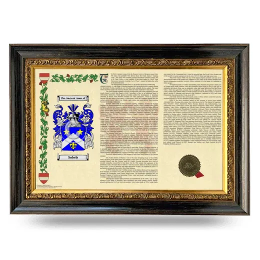 Sobels Armorial Landscape Framed - Heirloom
