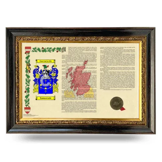 Soemervale Armorial Landscape Framed - Heirloom