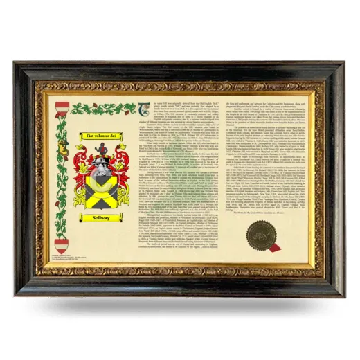 Sollway Armorial Landscape Framed - Heirloom