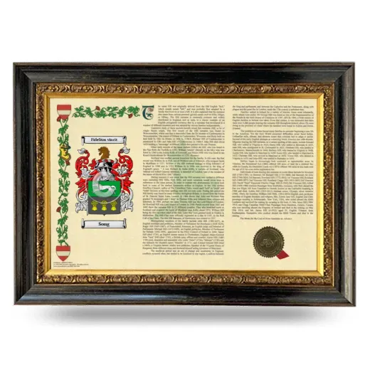 Song Armorial Landscape Framed - Heirloom
