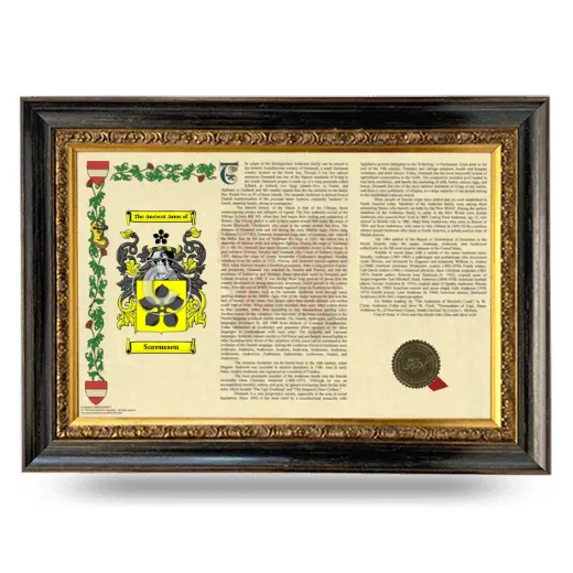 Sorenssen Armorial Landscape Framed - Heirloom