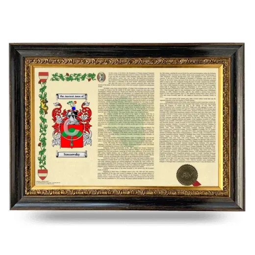 Sosnovsky Armorial Landscape Framed - Heirloom
