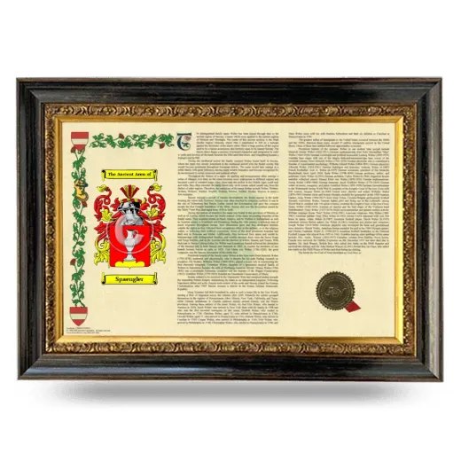 Spaengler Armorial Landscape Framed - Heirloom