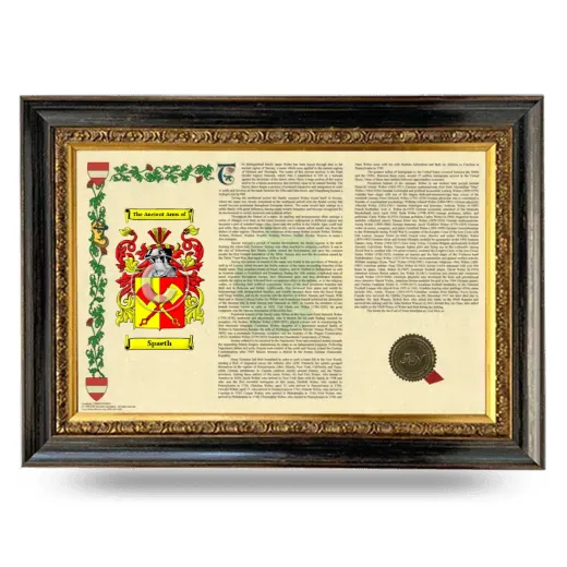 Spaeth Armorial Landscape Framed - Heirloom