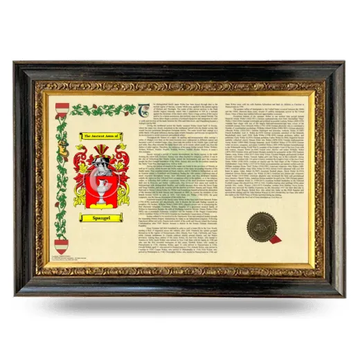 Spangel Armorial Landscape Framed - Heirloom