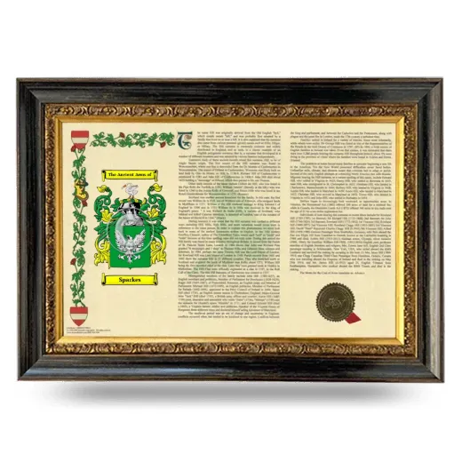 Sparkes Armorial Landscape Framed - Heirloom
