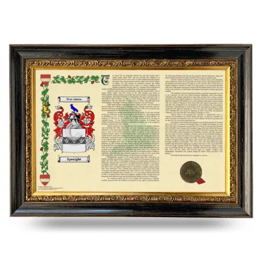Speaight Armorial Landscape Framed - Heirloom