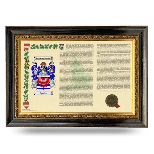 Speaks Armorial Landscape Framed - Heirloom
