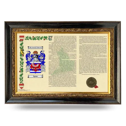Speas Armorial Landscape Framed - Heirloom