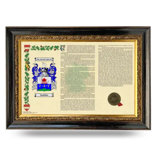 Speicher Armorial Landscape Framed - Heirloom