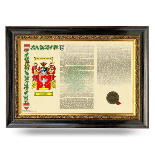 Spengler Armorial Landscape Framed - Heirloom