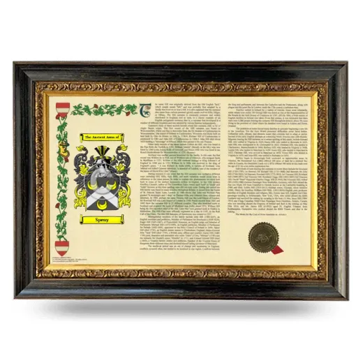 Speny Armorial Landscape Framed - Heirloom