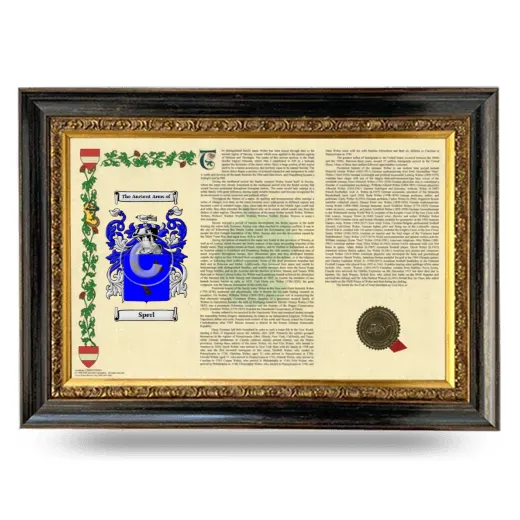 Sperl Armorial Landscape Framed - Heirloom