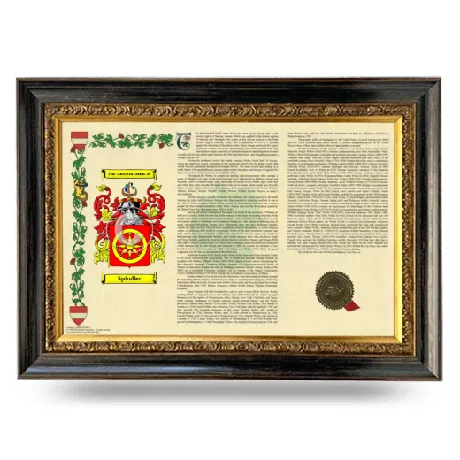 Spindler Armorial Landscape Framed - Heirloom