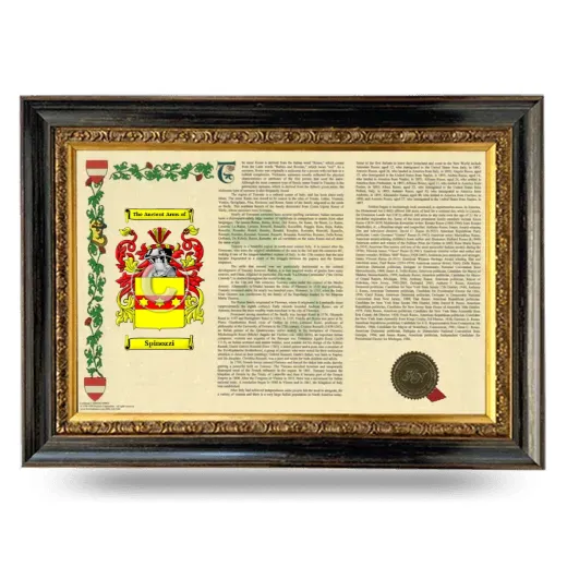 Spinozzi Armorial Landscape Framed - Heirloom