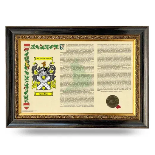 Spracklyn Armorial Landscape Framed - Heirloom
