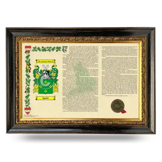 Spratt Armorial Landscape Framed - Heirloom